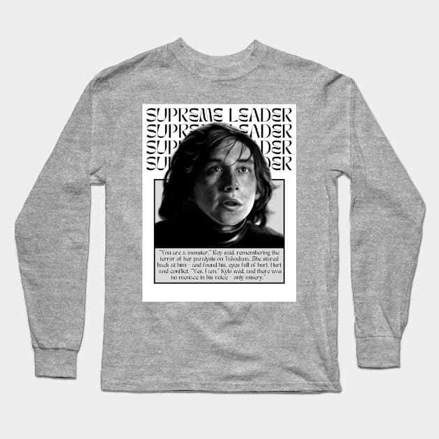 Kylo Ren the Supreme Leader Long Sleeve T-Shirt by fiatluxillust